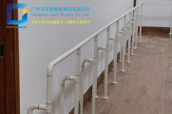 2021.6荔湾区彩虹街通道尼龙立柱扶手立柱项目安装 (2)